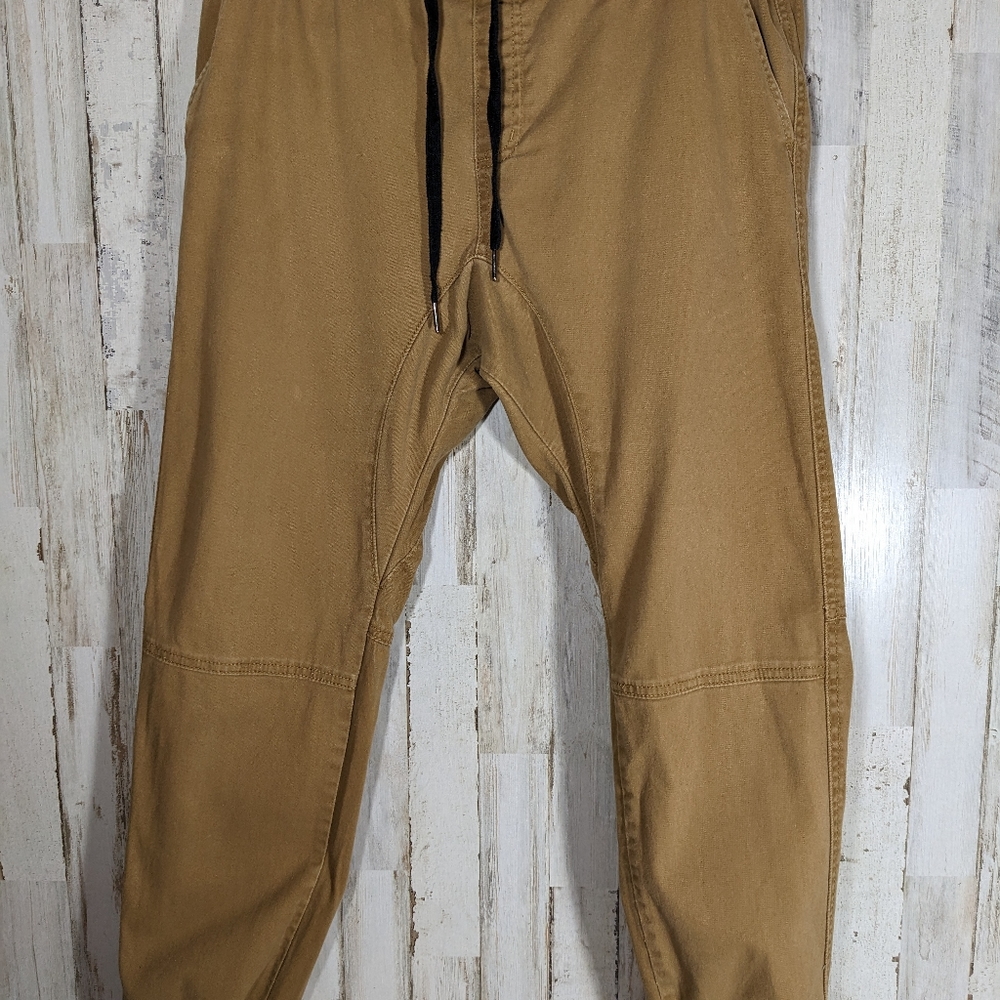 BKC Mfg Co The Jogger Men's Size Medium Tan Extra Fabric In Crotch Y2K Elastic,